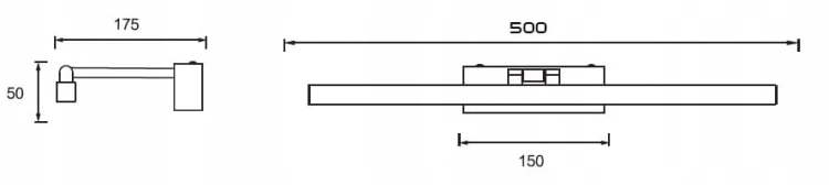 Wymiary kinkietu nad lustro