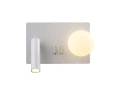 Nubelo - kinkiet 13 cm okrągły LED 3 W minimalistyczny nowoczesny biały - PRAWY  - Lampy wewnętrzne - Iluminar