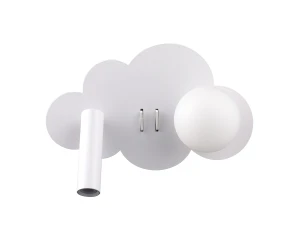 Nubelo - kinkiet 15 cm okrągły LED 3 W minimalistyczny nowoczesny biały