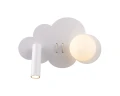 Nubelo - kinkiet 15 cm okrągły LED 3 W minimalistyczny nowoczesny biały  - Lampy wewnętrzne - Iluminar