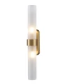 Fondi Slim - kinkiet 42 cm cylindryczny minimalistyczny nowoczesny złoty  - Lampy wewnętrzne - Iluminar