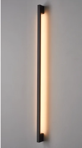 Handa - kinkiet 80 cm liniowy LED 8 W minimalistyczny nowoczesny czarny  - Lampy wewnętrzne - Iluminar
