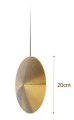 Bing - nowoczesna lampa LED mosiądz talerz 20cm  - Lampy wewnętrzne - Iluminar
