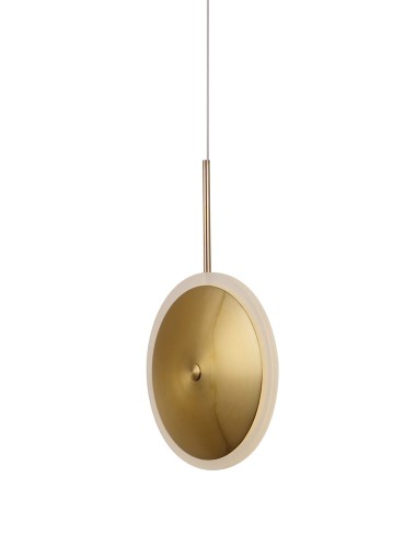 Bing - nowoczesna lampa LED mosiądz talerz 20cm  - Lampy wewnętrzne - Iluminar