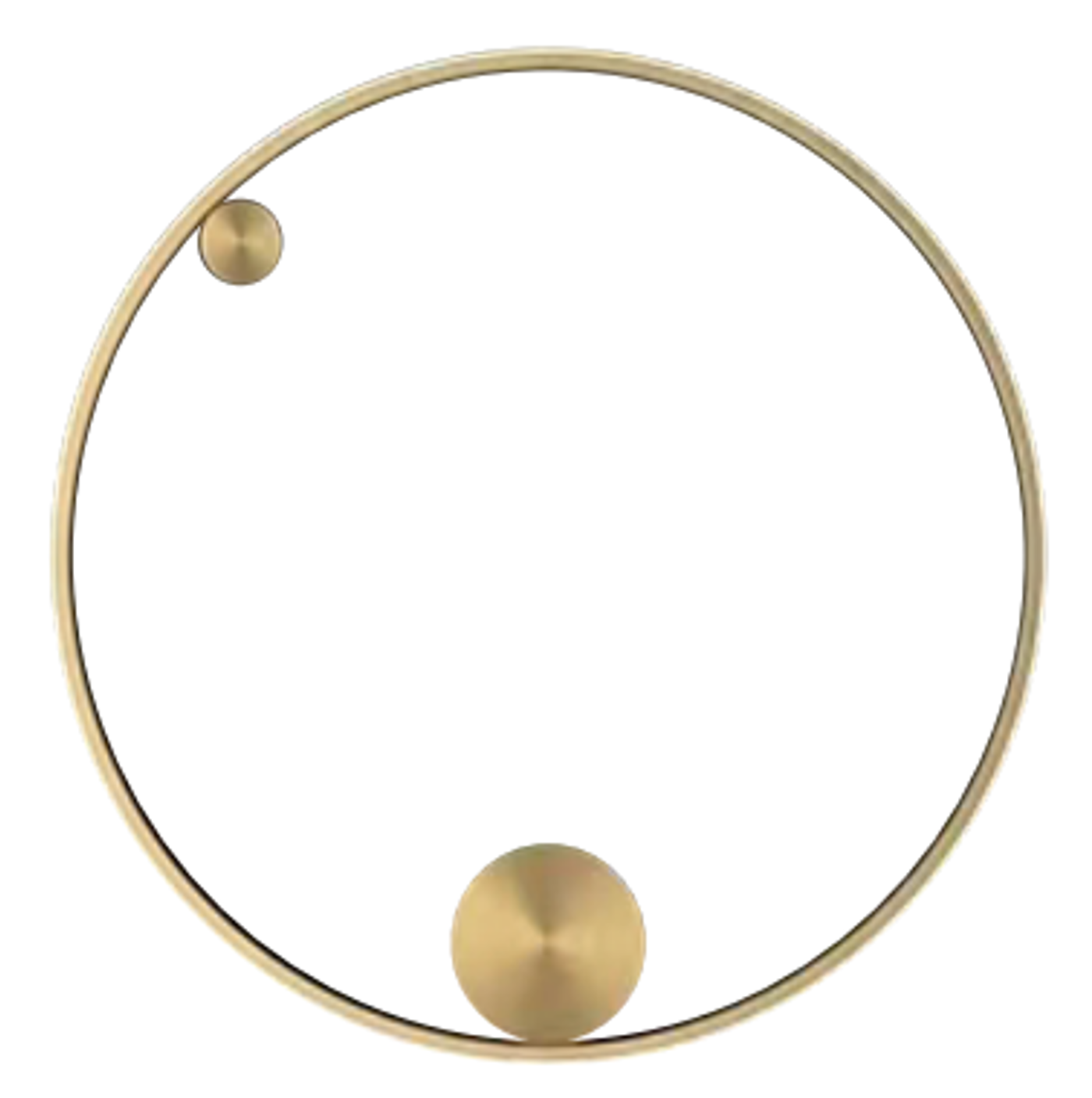 Eye 100 - nowoczesny kinkiet plafon LED  złoty 100cm